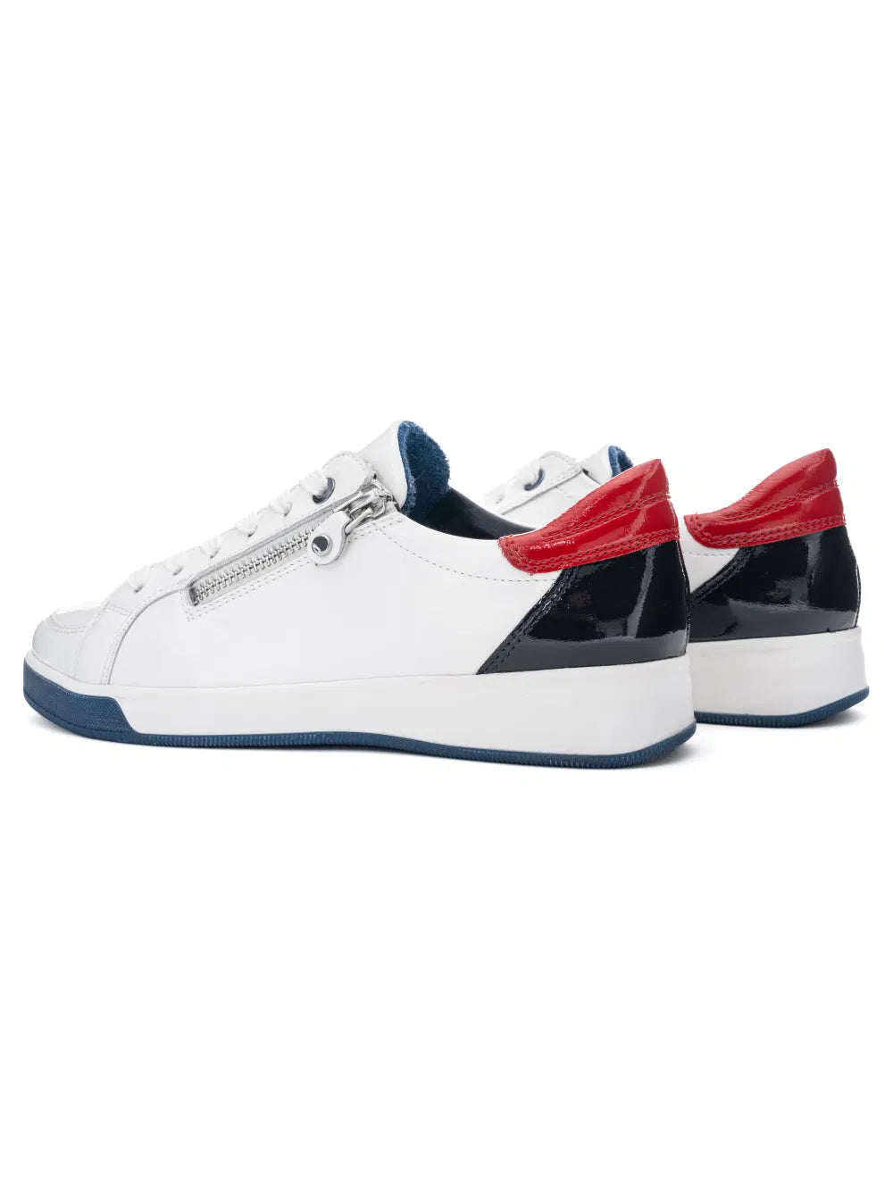 Ara 12-34432 WHITE/BLUE trainer