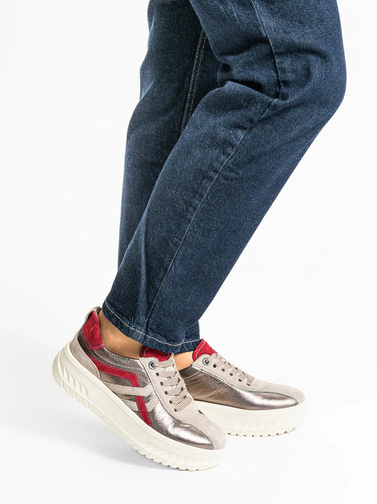 Ara 12-46710 cashmere/wildberry trainer