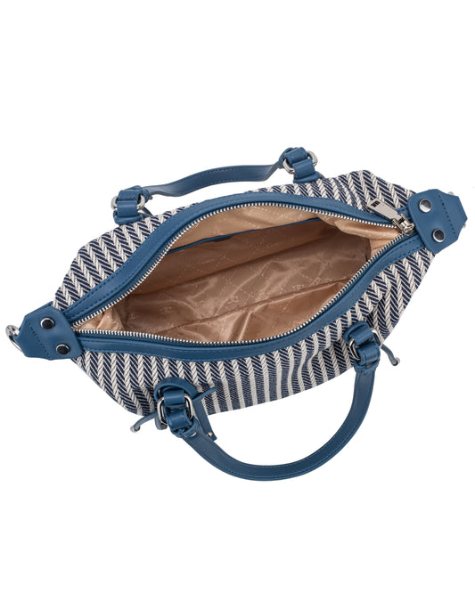 Emerald Medium Bowling Bag - Navy Blue