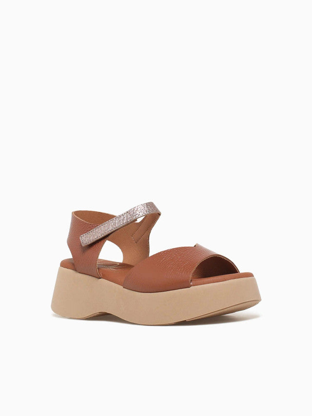 Oh my sandals brown wedge sandal - 5680