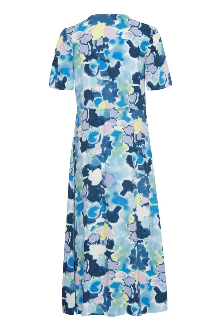 Bymmjoella Button Dress (angel blue watercolor mix)