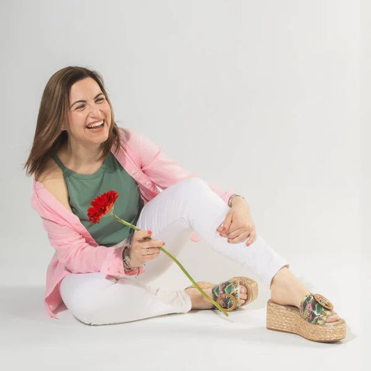 Xti Platform Snake Sandal 142697