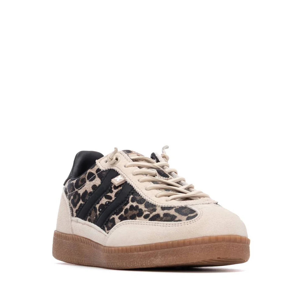 Xti Beige leopard Trainer 144159