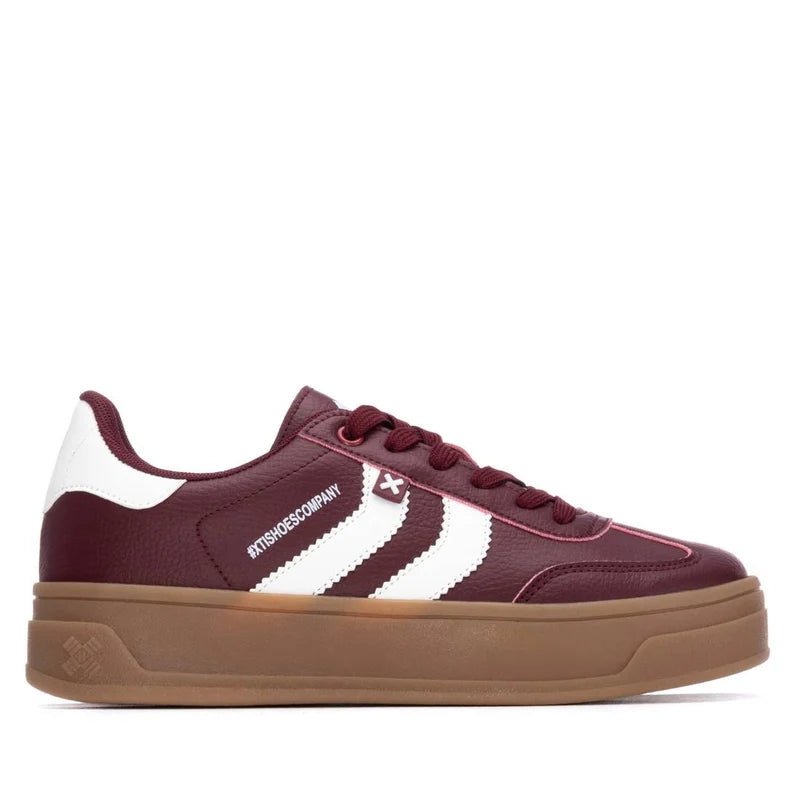 X.t.i burgundy trainer 144585