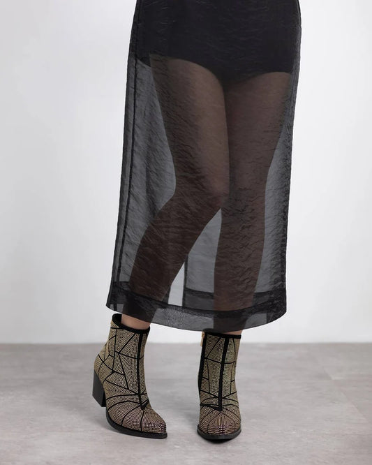 Xti Gold Studded Boot 144670