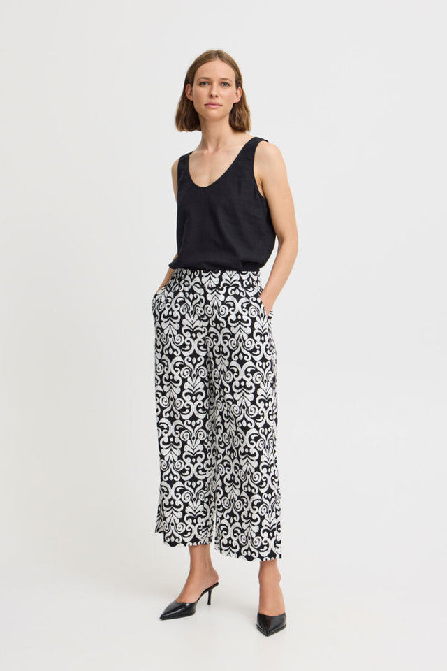 Byfalakka Crop Pants (Black Mix)