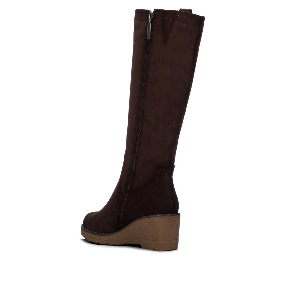 Refresh Brown Tall Wedge Boot 176035