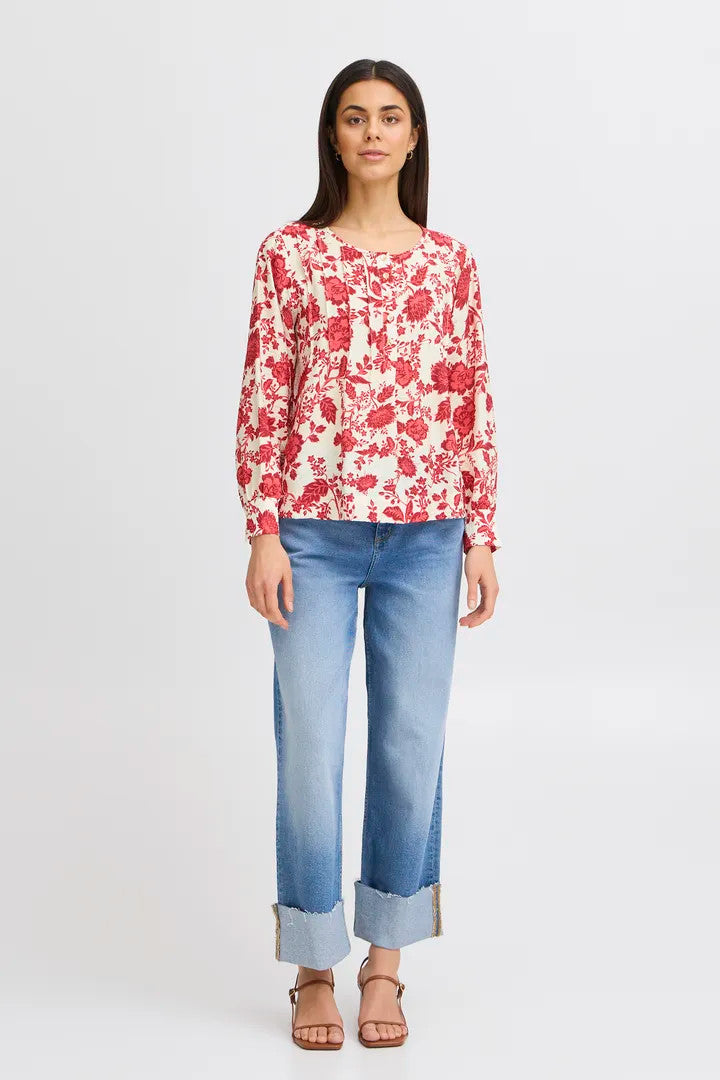 Frhita Blouse teaberry mix