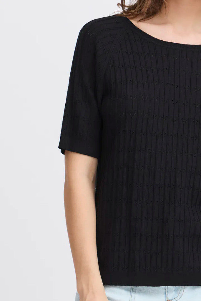 Byomanja Pointelle Jumper (Black)