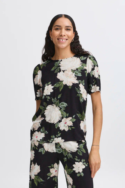 Bymmjoella blouse black roses