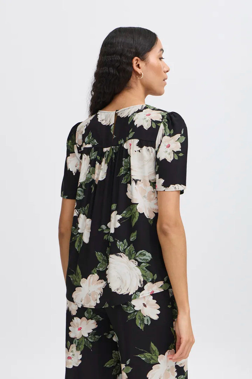 Bymmjoella blouse black roses