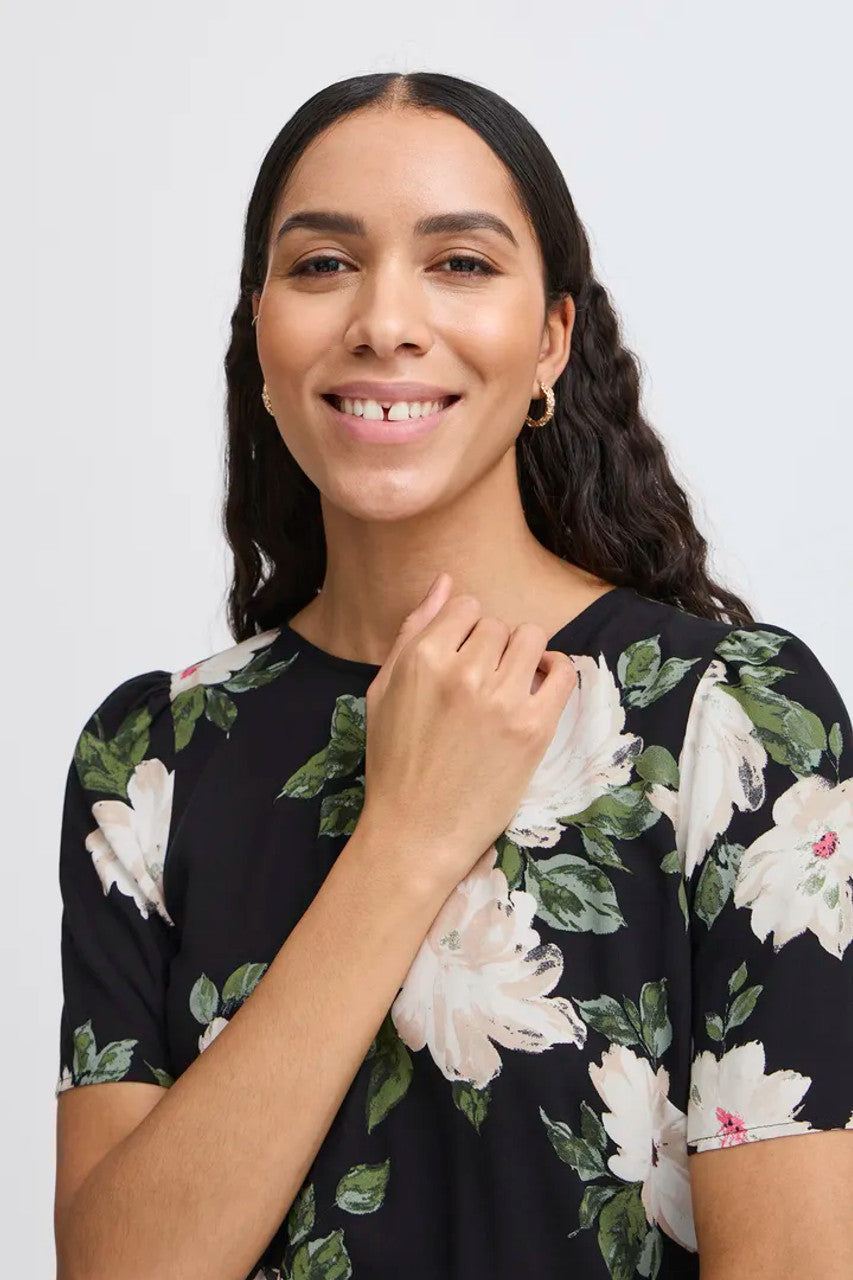 Bymmjoella blouse black roses