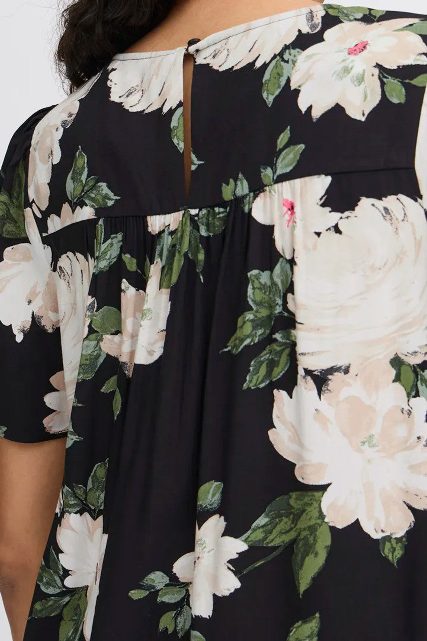 Bymmjoella blouse black roses