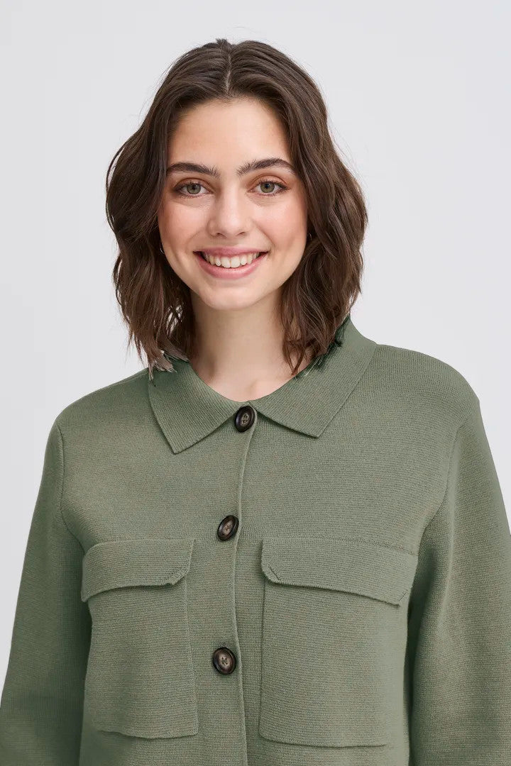 Frita Cardigan (Agave Green)
