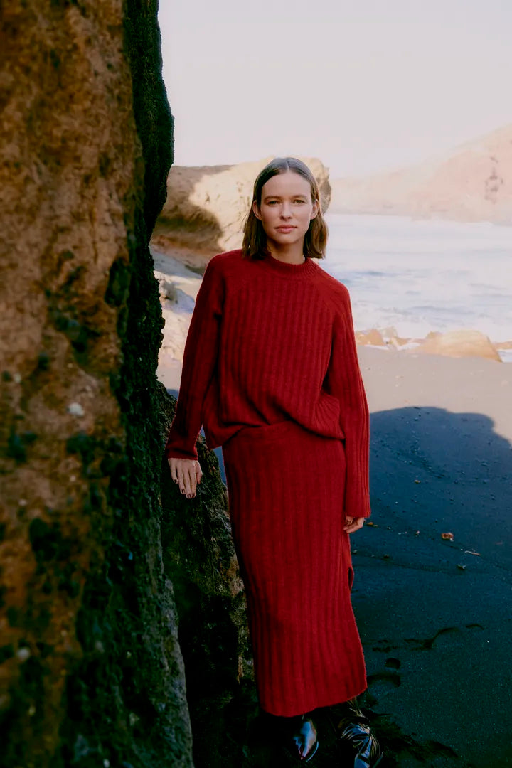Bymarianne Rib Jumper Barbados Cherry