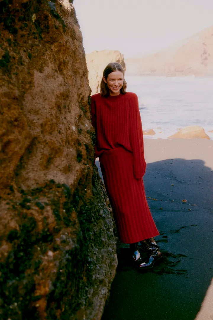 Bymarianne Rib Jumper Barbados Cherry