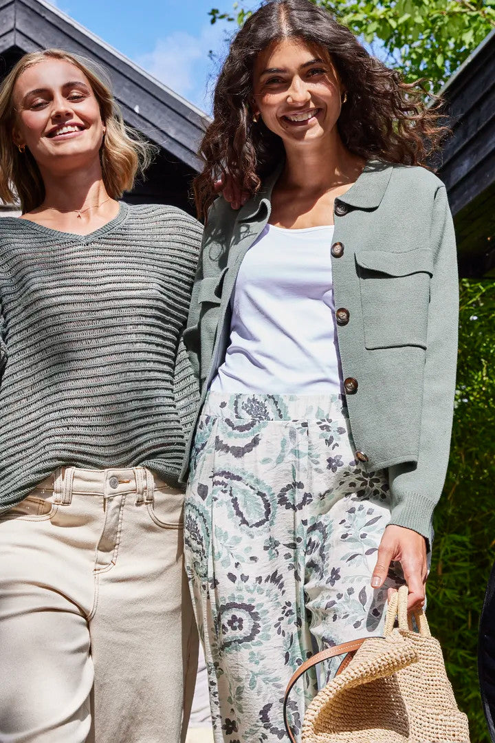 Frita Cardigan (Agave Green)