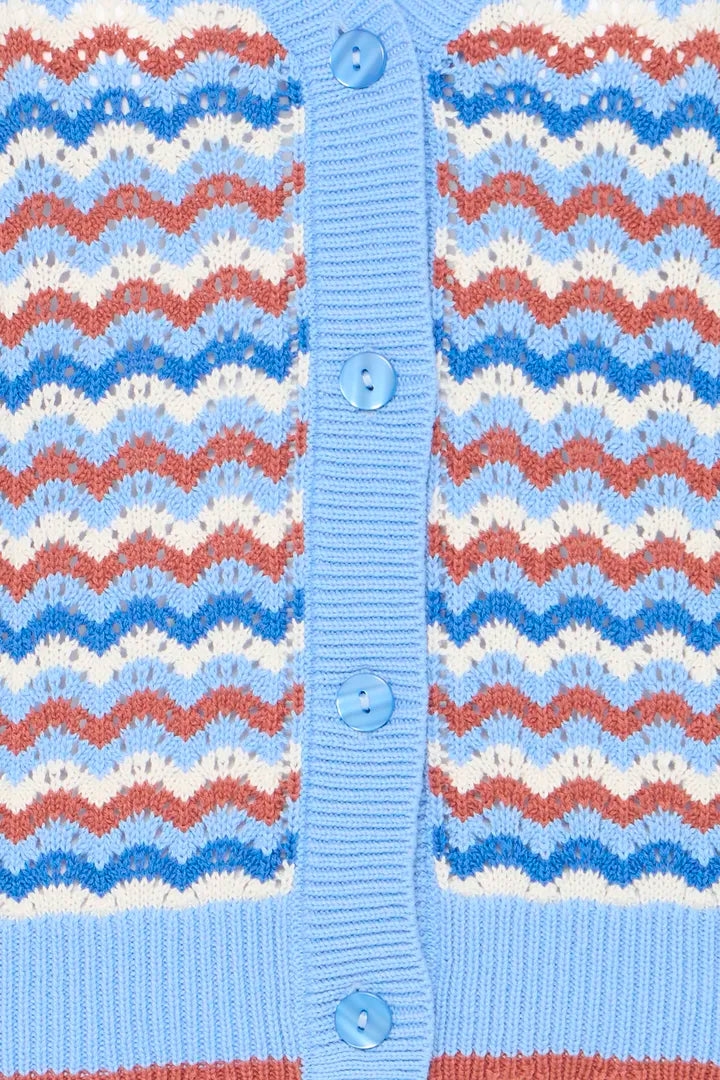 BYNERO POINTELLE CARDIGAN