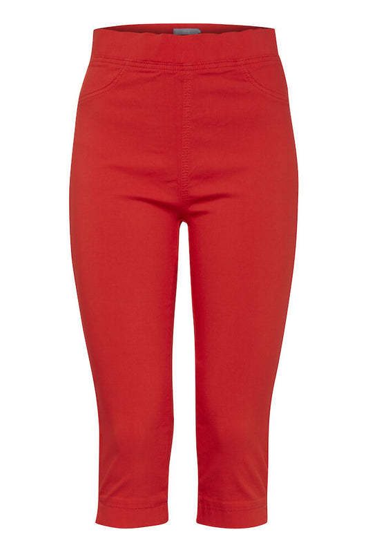 BYKEIRA Capri pants Spicy Orange