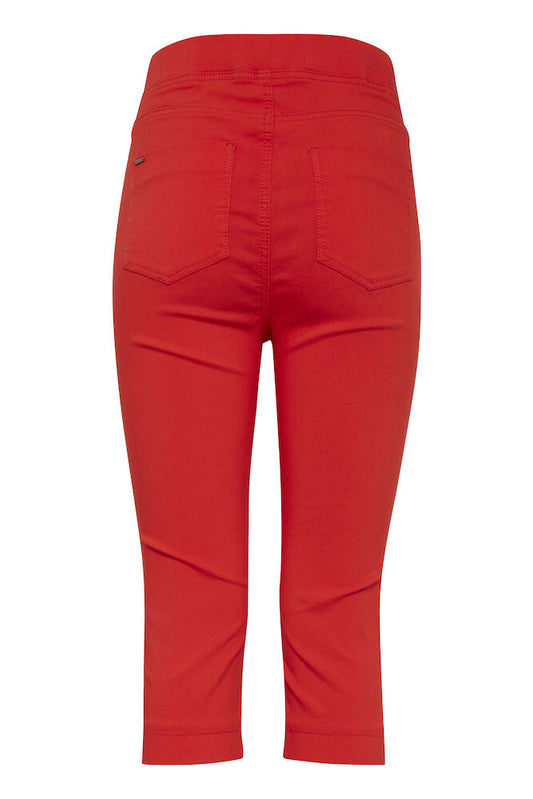 BYKEIRA Capri pants Spicy Orange