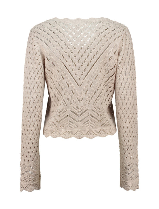 Fi44ora Beige Cardigan