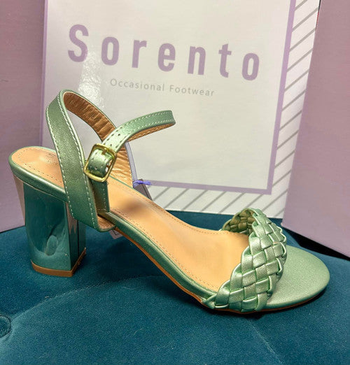 Heritage Heel- Lime Sparkle