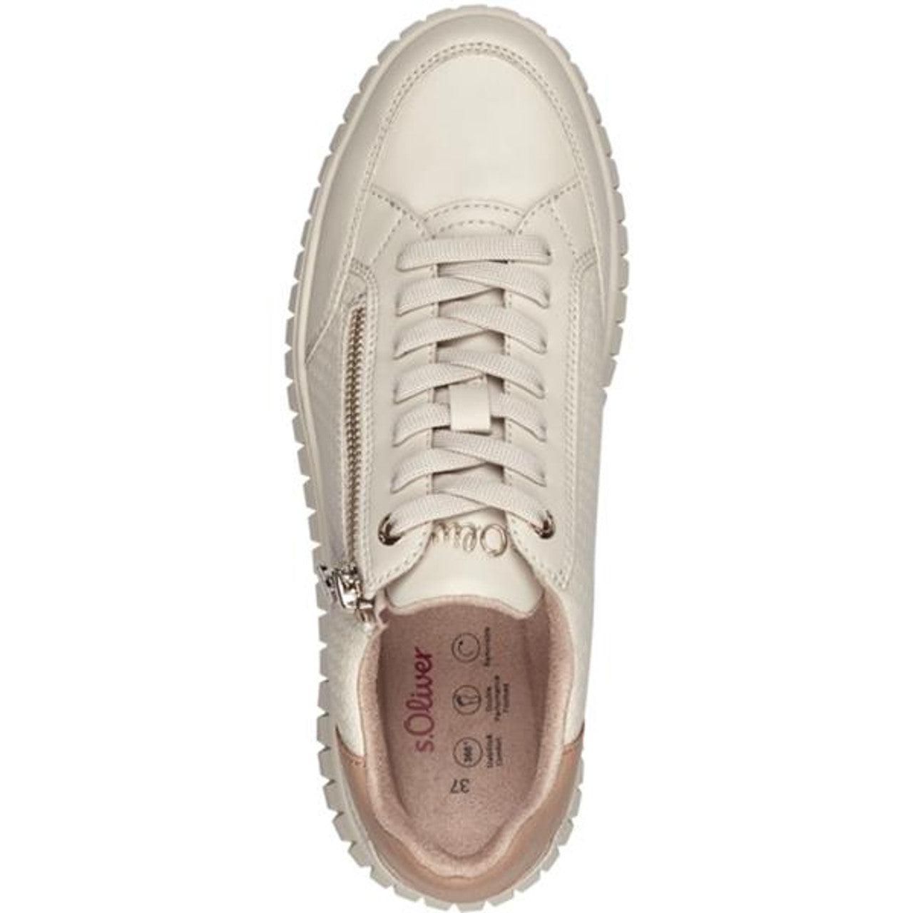 S.oliver 5-23606 cream trainer