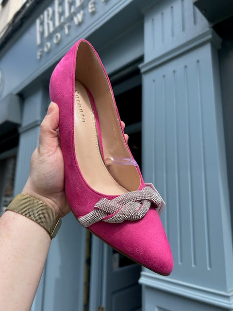 Crover House Heel - Fuchsia