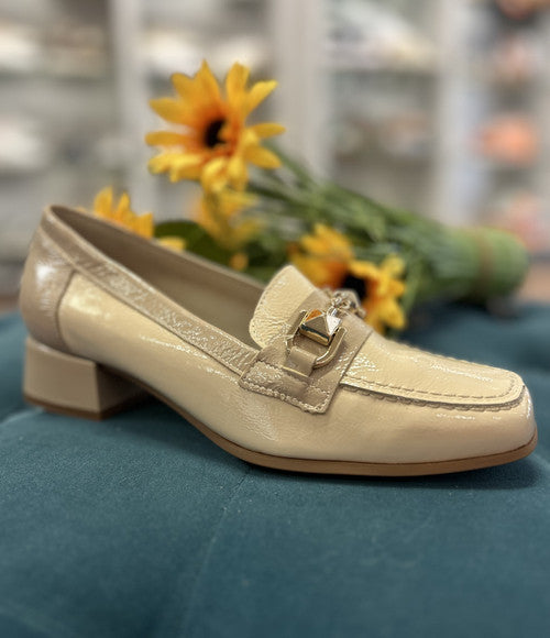 Pitillos block heel loafer - nude 10481