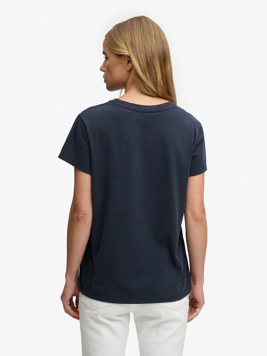 Luxe Casual Relaxed T-Shirt Eclipse Navy