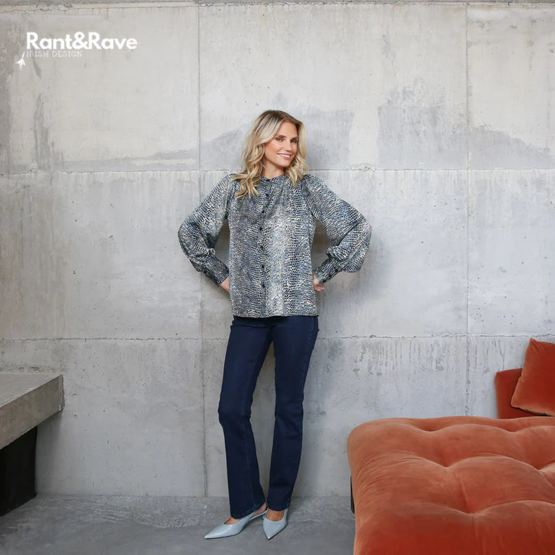 Rant & Rave Quita Top Blue