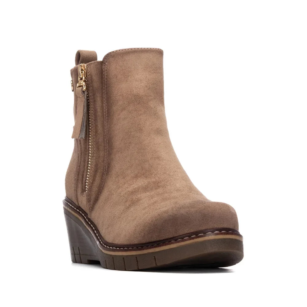 Refresh Taupe Wedge Boot 176174