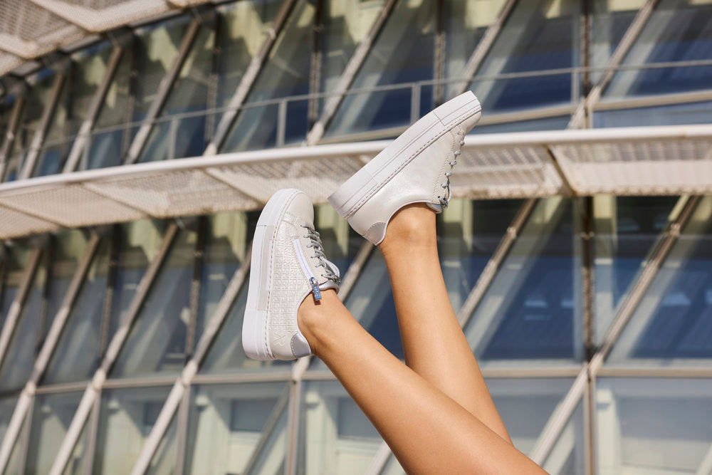 Rieker N4960-90 Silver Trainers