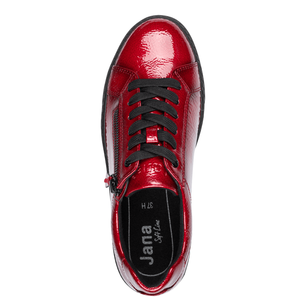 Jana red 8-23767-43 zip trainer