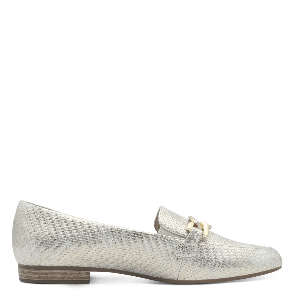 Jana 8-24264-42 gold loafer