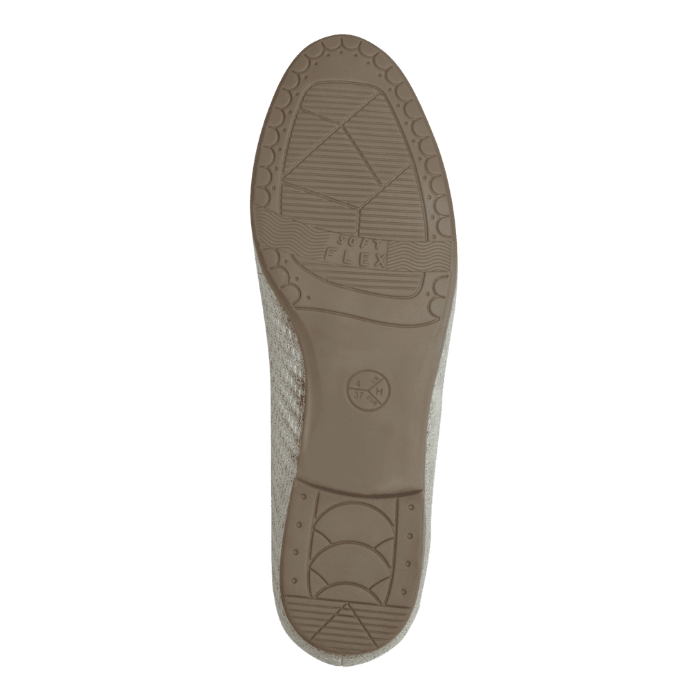 Jana 8-24264-42 gold loafer