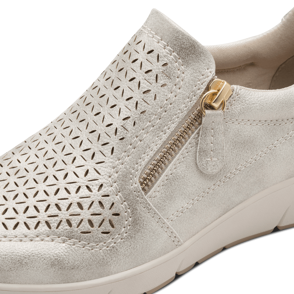 Jana 8-24765-46 beige/gold slip on