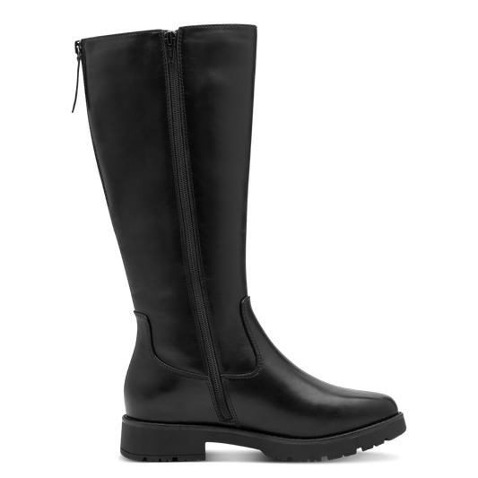 Jana black long boot 8-25564-43