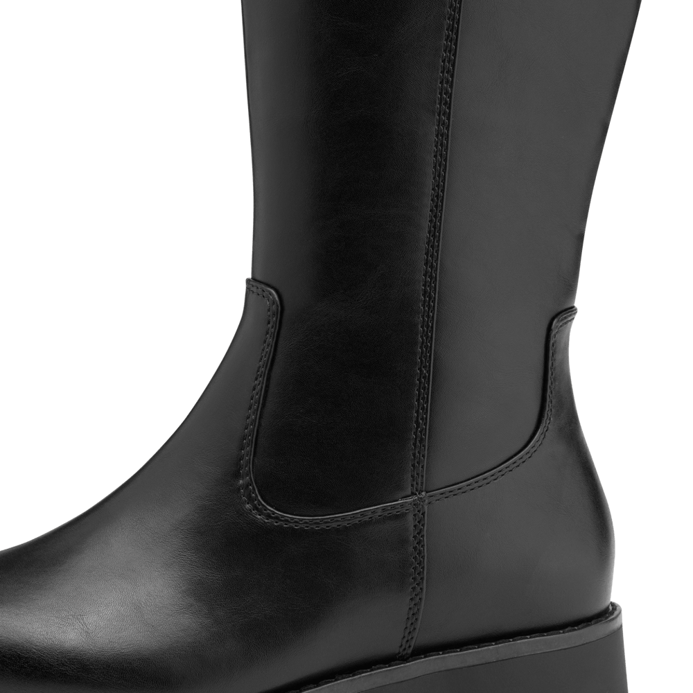 Jana black long boot 8-25564-43