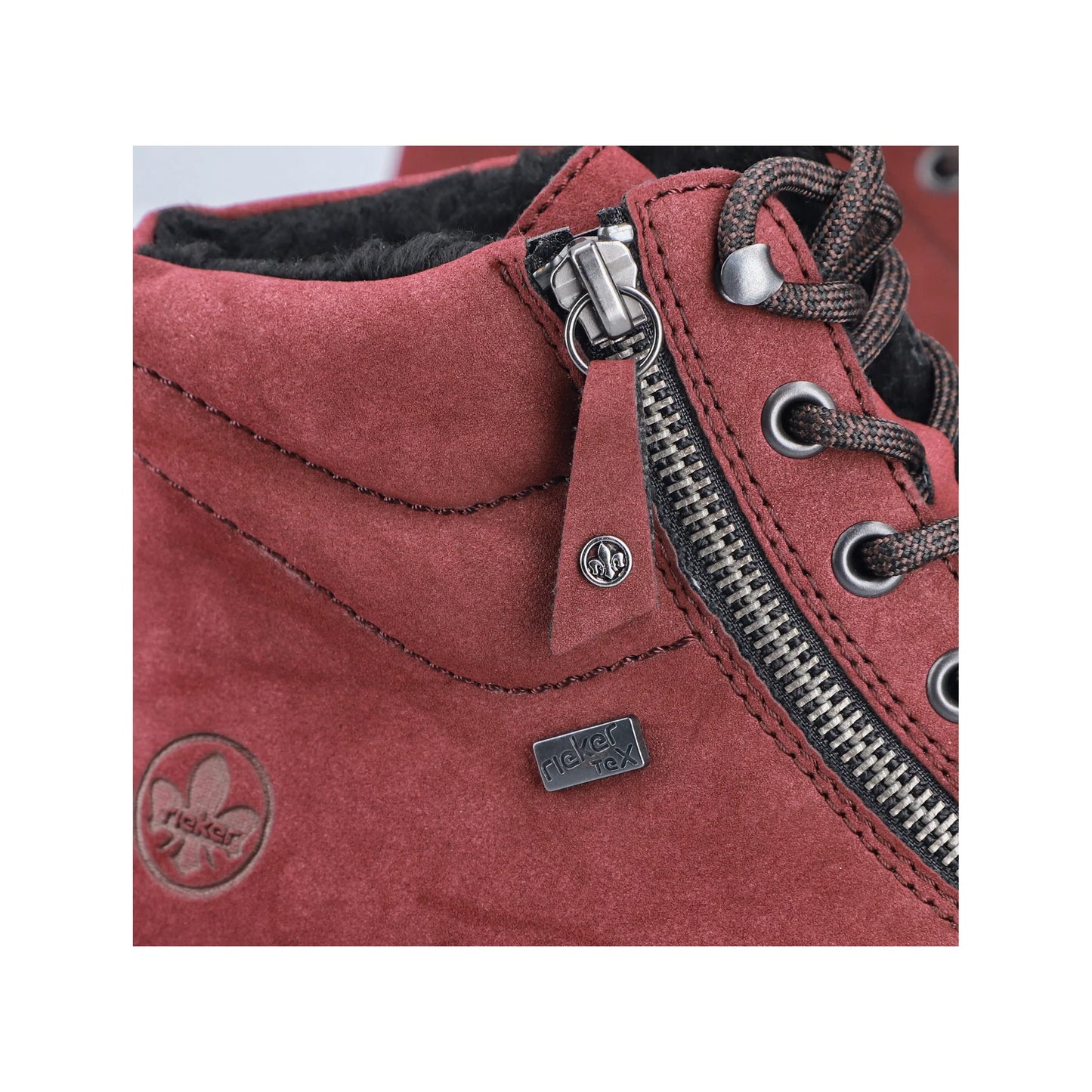 Rieker Y6104-35 red lace up boot