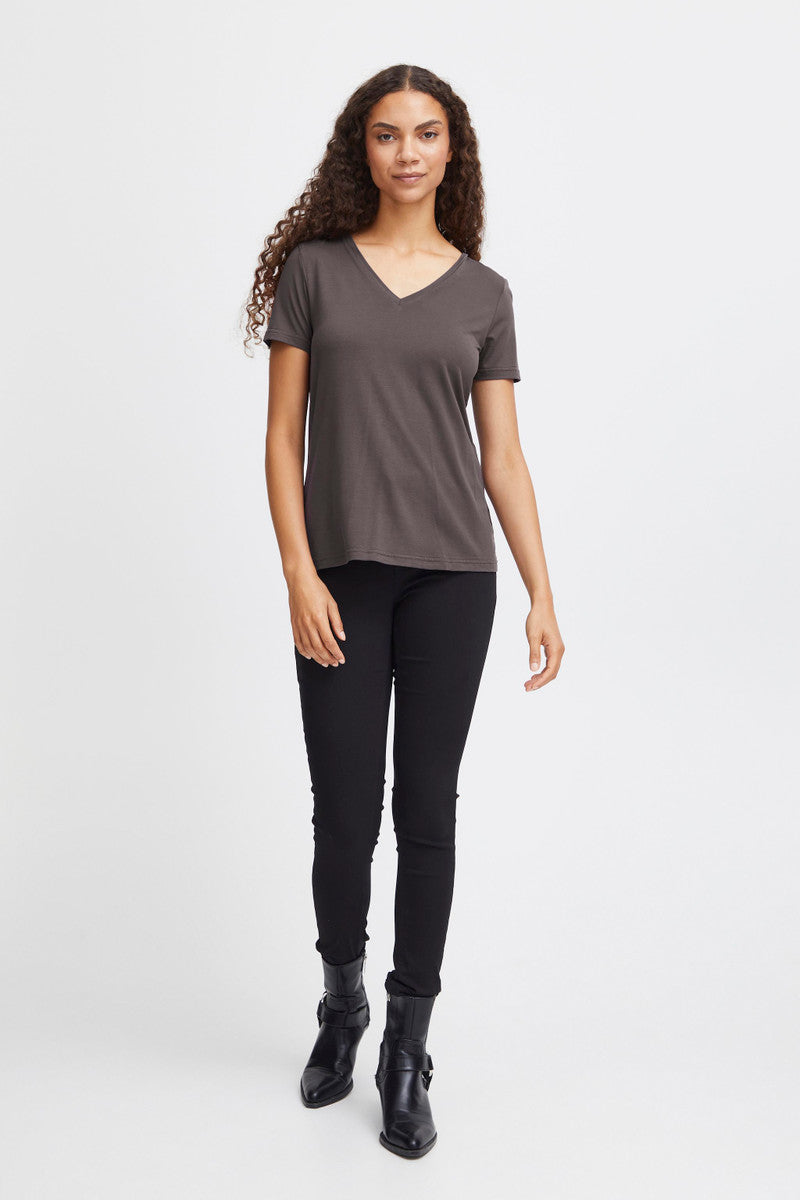 Byrexima V-neck Tshirt (asphalt)