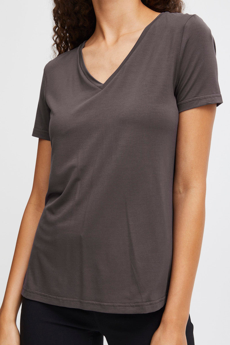 Byrexima V-neck Tshirt (asphalt)