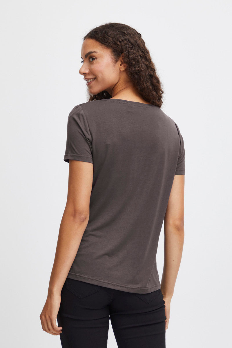 Byrexima V-neck Tshirt (asphalt)