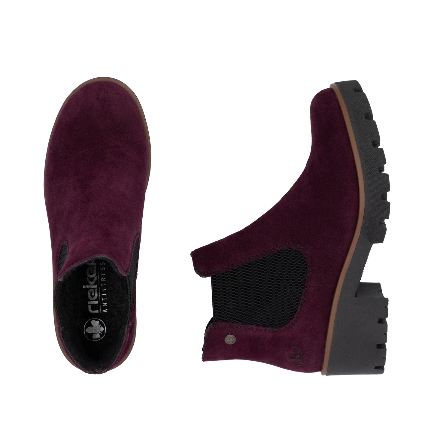 Rieker 79265-30 red ankle boot