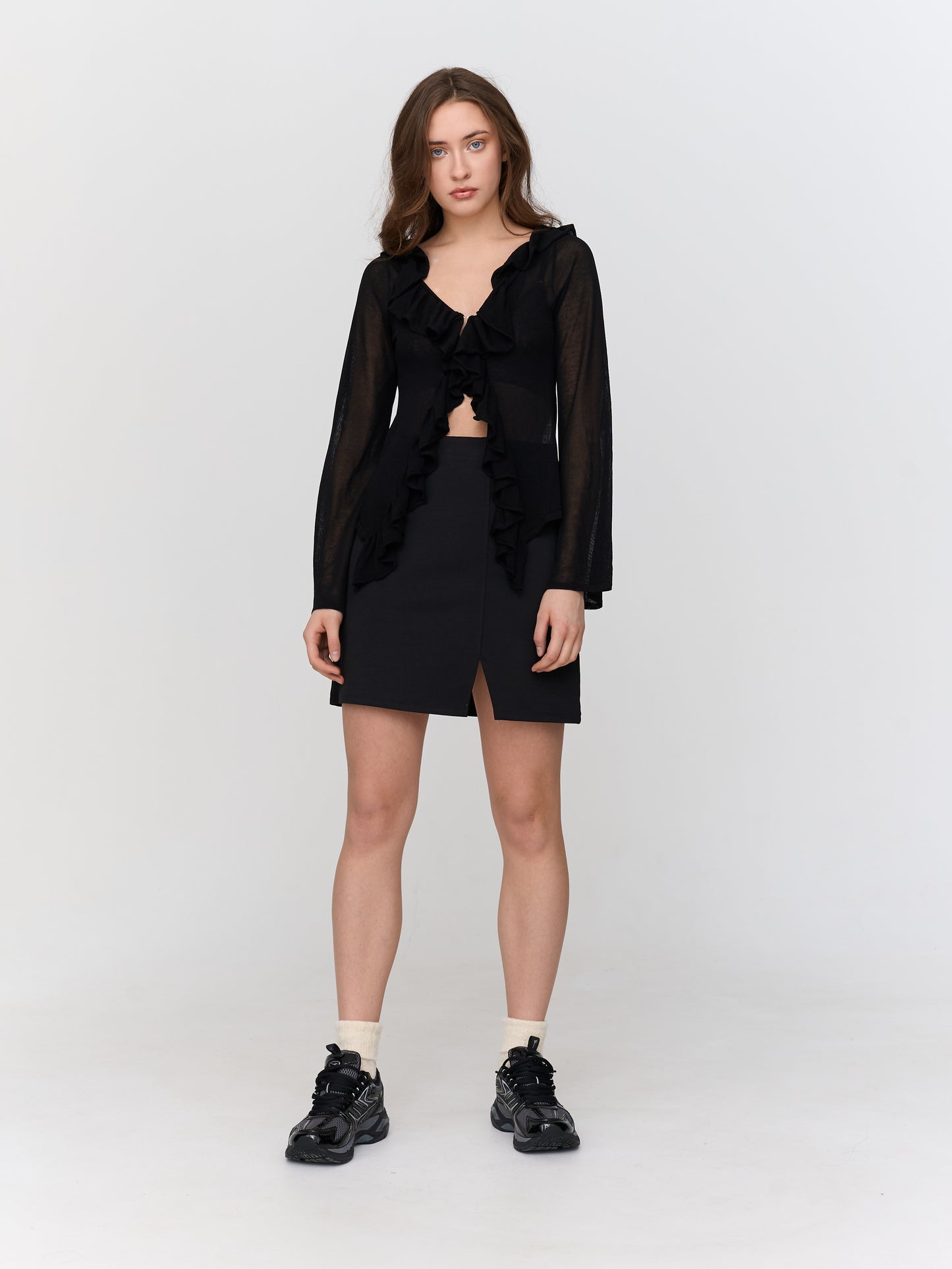 24Colours Black Skirt 70820A