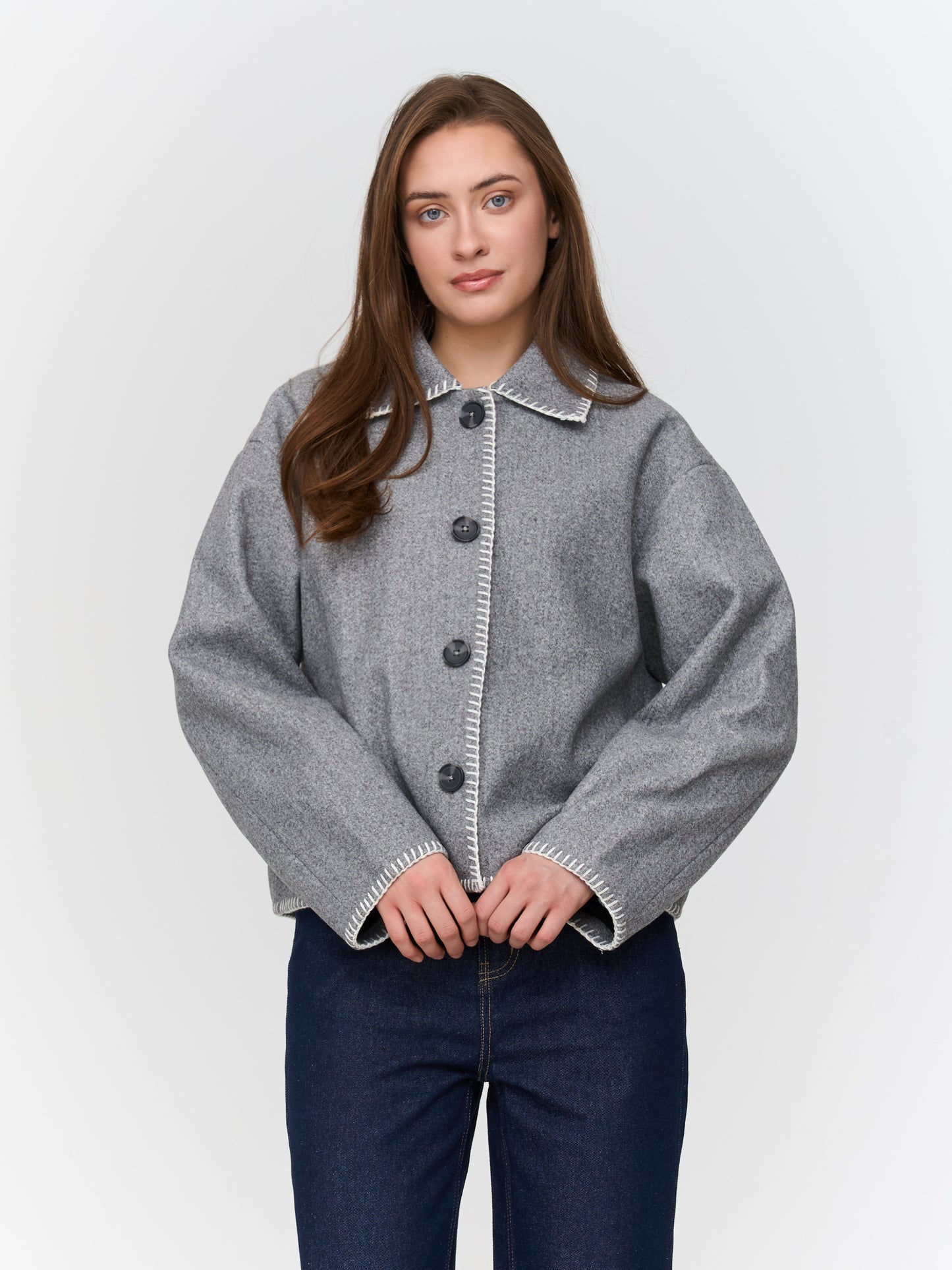 24Colours Grey Jacket Quality 90491