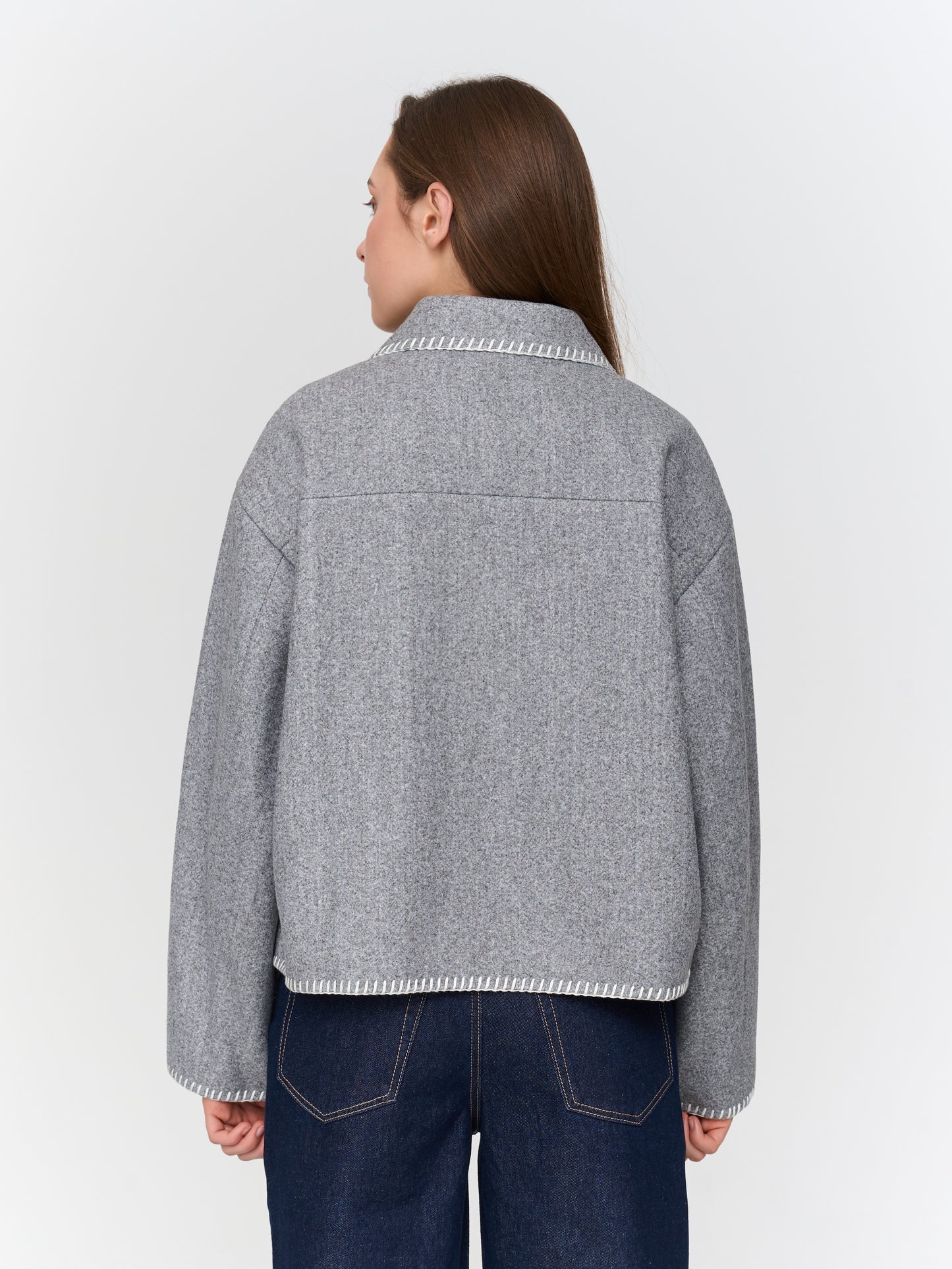 24Colours Grey Jacket Quality 90491
