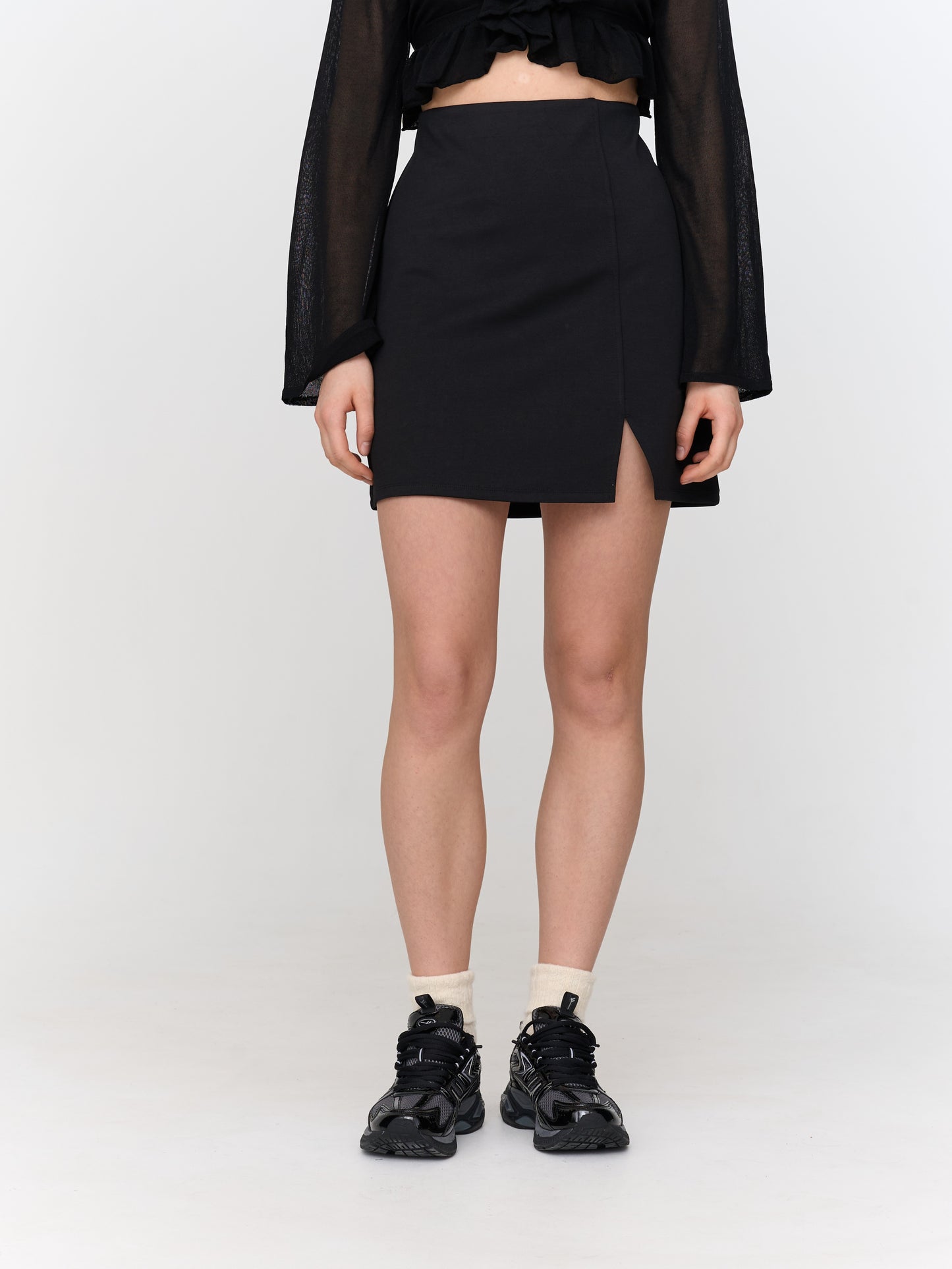 24Colours Black Skirt 70820A