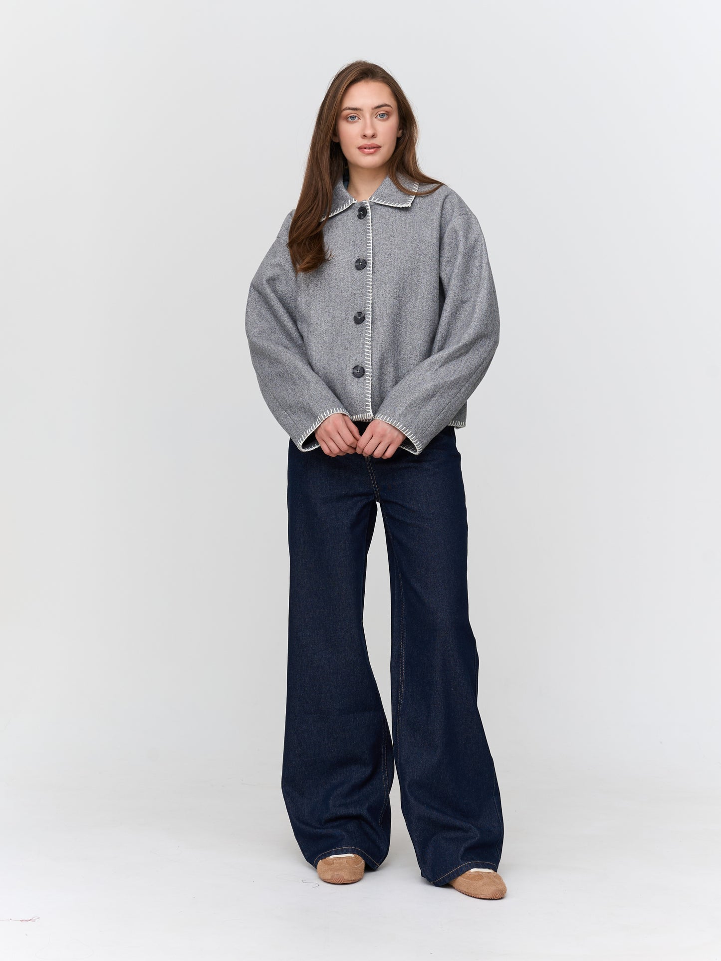 24Colours Grey Jacket Quality 90491