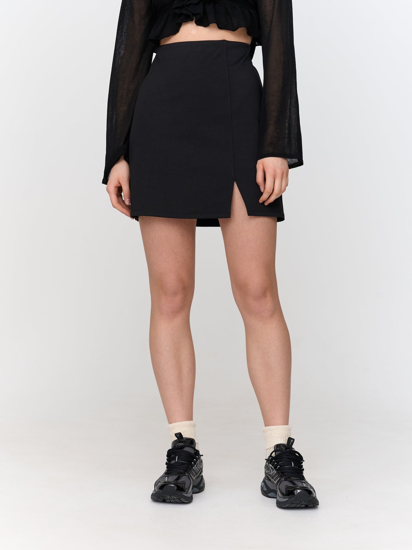 24Colours Black Skirt 70820A
